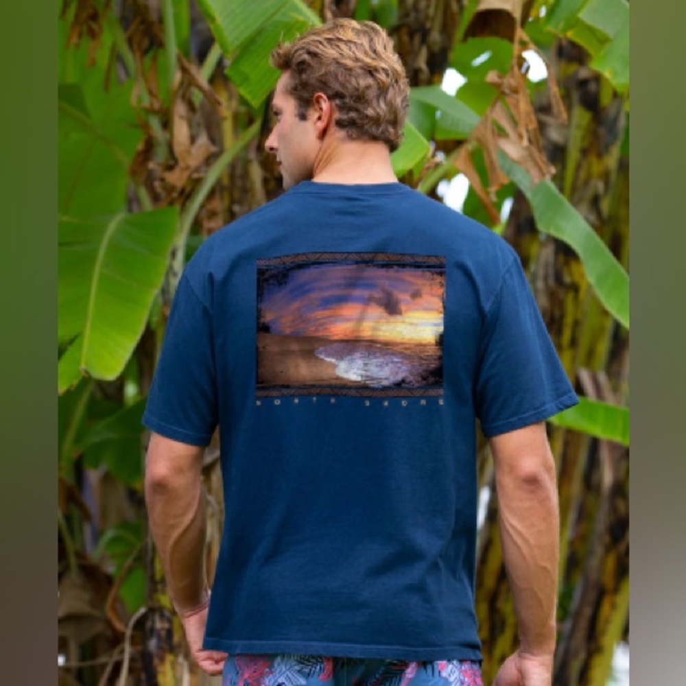 Clark Little Pau Hana - Navy Short Sleeve Crewneck T-Shirt